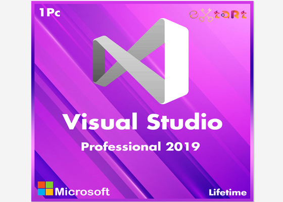 1,8 chave global profissional de Microsoft Visual Studio 2019 do gigahertz