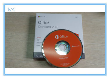 Ativação chave do escritório 2016 padrão do bloco do retalho de Microsoft Office 2016 DVD pro em linha