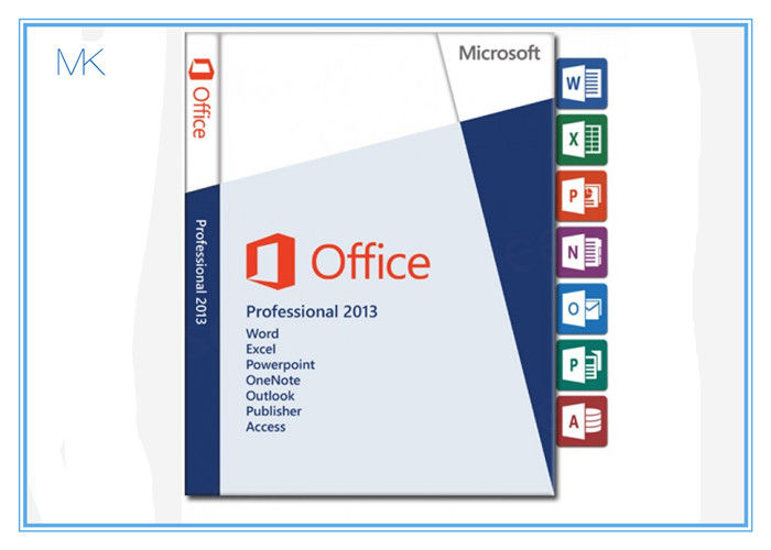 DVD + ativação 100% varejo do bocado 64bit da caixa 32 do profissional 2013 de Microsoft Office do cartão chave em linha