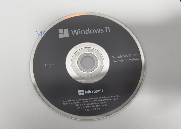 Versão 22H2 espanhola 64-bit do OEM DVD de FQC-10529 Microsoft Windows 11 pro