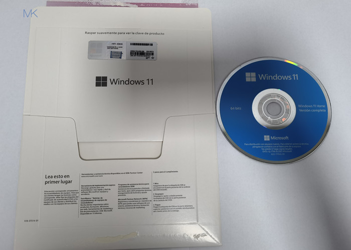 Caixa física espanhola DirectX 9 do OEM DVD da casa de Microsoft Windows 11 ou mais atrasado com o motorista de WDDM 1,0