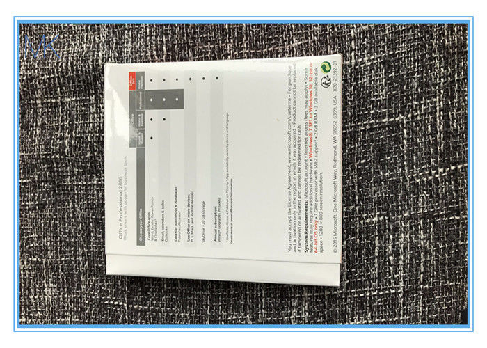 Bloco 2016 alaranjado chave do COA PKC do produto genuíno do profissional de Microsoft Office somente