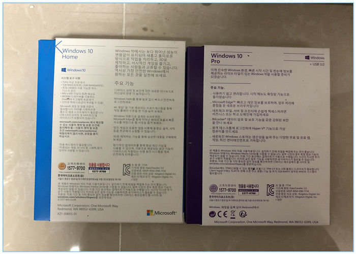 Versão completa home 32 coreana/inglesa/do francês Windows 10 pro & USB 64-bit 3,0