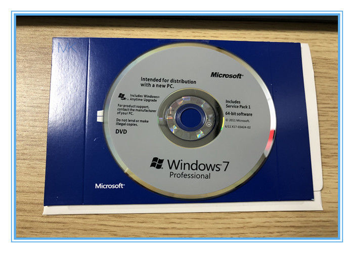 OEM 1PK DSP OEI DVD do bocado de SP1 64 da elevação de Microsoft Windows 7 do inglês em linha