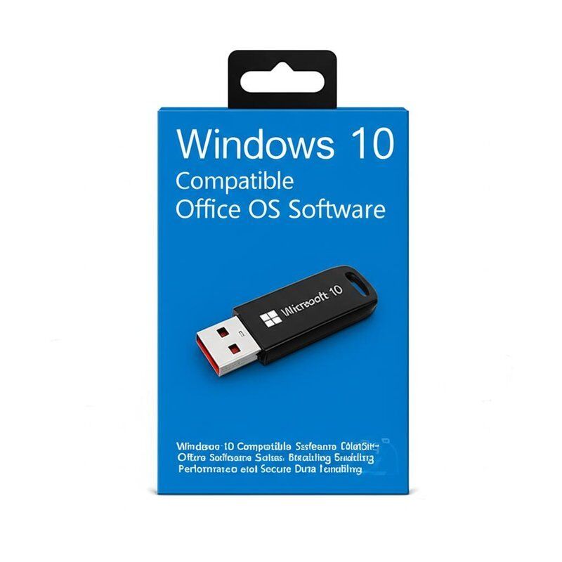 Software de sistema operacional para computadores compatíveis com Windows 10, com suítes de software Office que permitem desempenho e manuseio seguro de dados