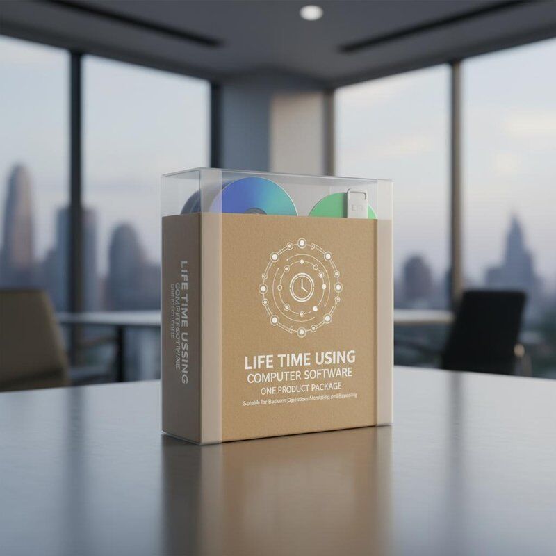 Tempo de vida Utilizando software de computador Um pacote de produtos Quantidade adequada para operações de negócios Monitoramento e relatórios