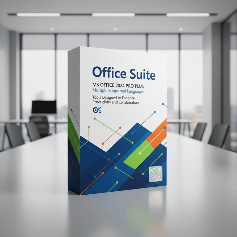 Office Suite MS Office 2024 Pro Plus Multiplas linguagens suportadas Ferramentas projetadas para melhorar a produtividade e a colaboração