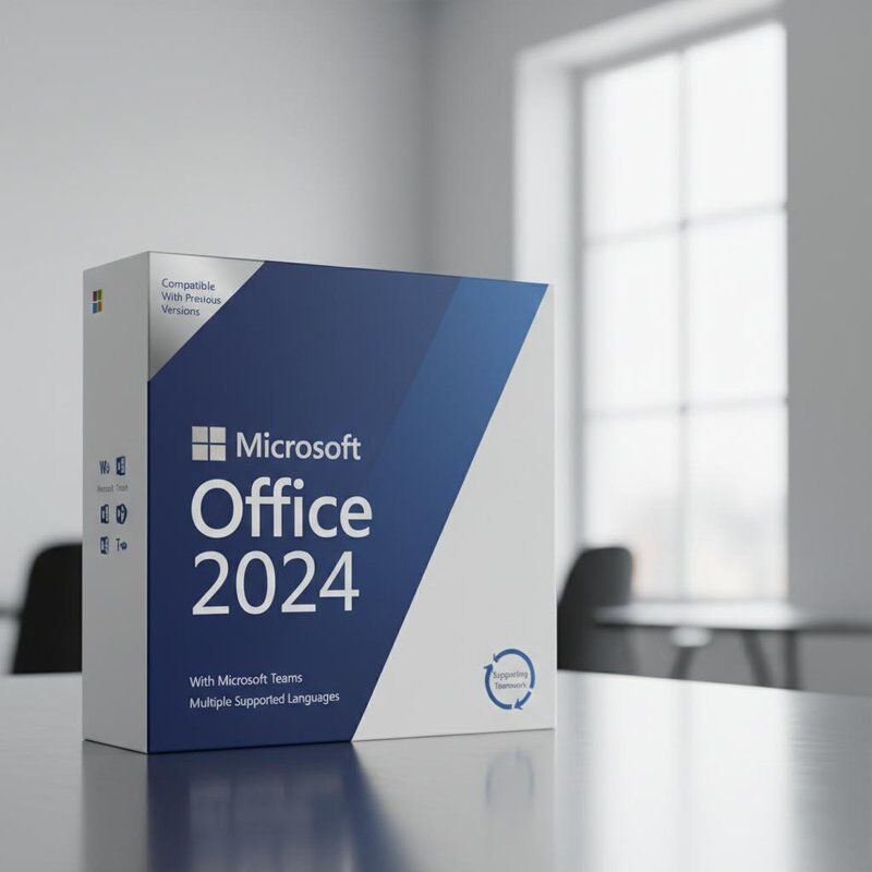 Compatível com versões anteriores do Microsoft Office 2024 com Microsoft Teams e várias línguas suportadas